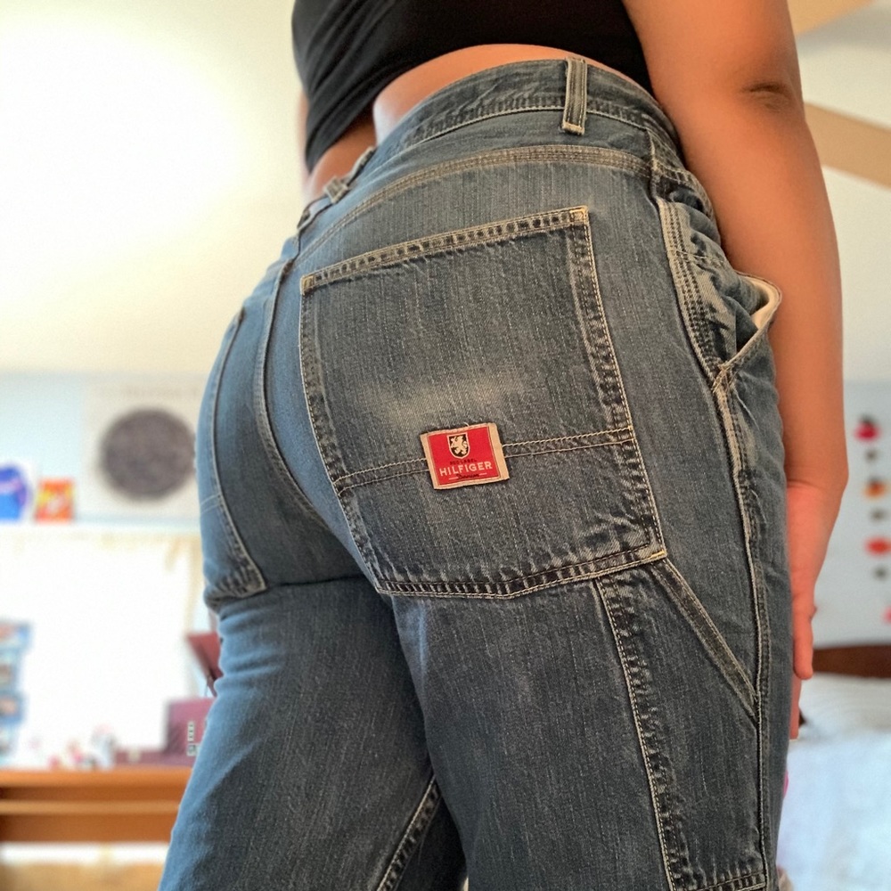 SOLD ON DEPOP Tommy Hilfiger Carpenter Jeans Y2K